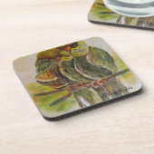 Frida Kahlo Painted Birds Getränkeuntersetzer (Linke Seite)