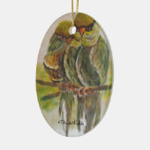 Frida Kahlo Painted Birds Keramik Ornament (Links)