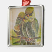 Frida Kahlo Painted Birds Ornament Aus Metall (Links)