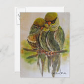 Frida Kahlo Painted Birds Postkarte (Vorne/Hinten)