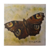 Frida Kahlo Painted Butterfly Fliese (Vorderseite)