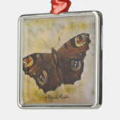 Frida Kahlo Painted Butterfly Ornament Aus Metall (Links)