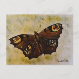 Frida Kahlo Painted Butterfly Postkarte