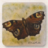 Frida Kahlo Painted Butterfly Untersetzer (Vorderseite)