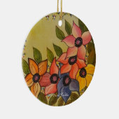 Frida Kahlo Painted Flores Keramikornament (Rechts)