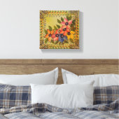 Frida Kahlo Painted Flores Leinwanddruck (Insitu (Schlafzimmer))