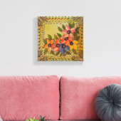 Frida Kahlo Painted Flores Leinwanddruck (Insitu (Wohnzimmer))