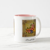 Frida Kahlo Painted Flores Zweifarbige Tasse (VorderseiteRechts)