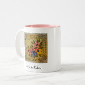 Frida Kahlo Painted Flores Zweifarbige Tasse (Vorderseite Links)