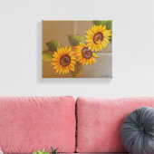 Frida Kahlo Painted Sunflowers Leinwanddruck (Insitu (Wohnzimmer))