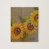 Frida Kahlo Painted Sunflowers Puzzle (Vertikal)