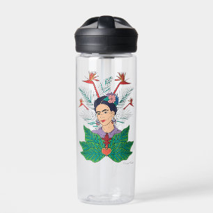 Frida Kahlo Paradiesvögel Florales Grafik Trinkflasche