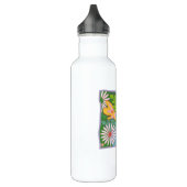 Frida Kahlo Parrot Graphic Edelstahlflasche (Links)