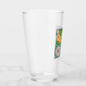Frida Kahlo Parrot Graphic Glas (Rechts)