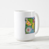 Frida Kahlo Parrot Graphic Kaffeetasse (VorderseiteRechts)