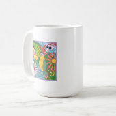 Frida Kahlo Parrot Graphic Kaffeetasse (Vorderseite Links)