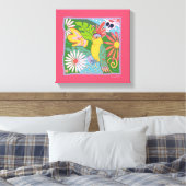 Frida Kahlo Parrot Graphic Leinwanddruck (Insitu (Schlafzimmer))
