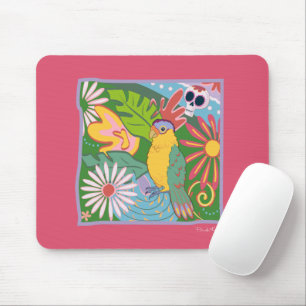 Frida Kahlo Parrot Graphic Mousepad