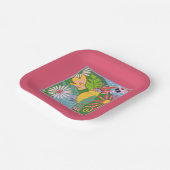 Frida Kahlo Parrot Graphic Pappteller (Gewinkelt)