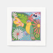 Frida Kahlo Parrot Graphic Serviette (Vorderseite)