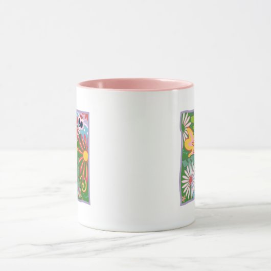 Frida Kahlo Parrot Graphic Tasse (Zentrum)