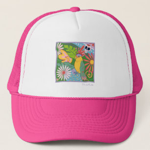Frida Kahlo Parrot Graphic Truckerkappe