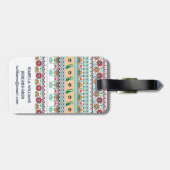 Frida Kahlo| Patrón de Colores Gepäckanhänger (Rückseite horizontal)