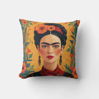 Frida Kahlo Pillow, Cushion, Frida Decor Kissen