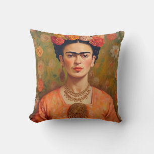 Frida Kahlo Pillow, Cushion, Frida Decor Kissen