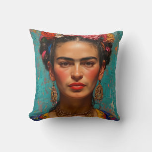 Frida Kahlo Pillow, Cushion, Frida Decor Kissen