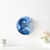 FRIDA KAHLO PIXELED BIOGRAFIE CLOCK BLUE RUNDE WANDUHR (Zuhause)