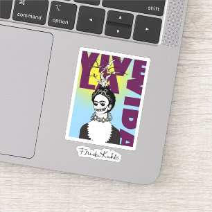 Frida Kahlo Pop Art Portrait Aufkleber