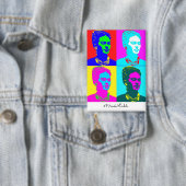 Frida Kahlo Pop Art Portrait Button (Insitu)