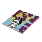 Frida Kahlo Pop Art Portrait Fliese (Seite)