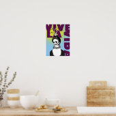 Frida Kahlo Pop Art Portrait Poster (Küche)