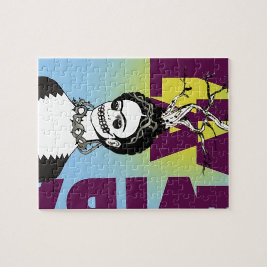 Frida Kahlo Pop Art Portrait Puzzle (Horizontal)