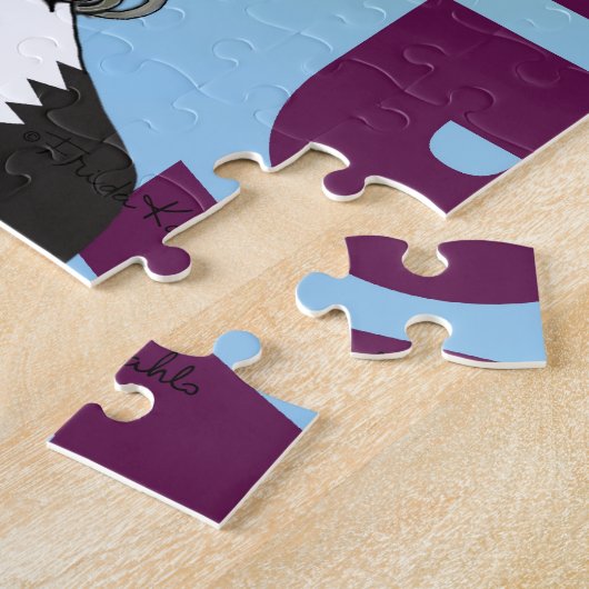 Frida Kahlo Pop Art Portrait Puzzle (Seite)