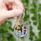 Frida Kahlo Pop Art Portrait Schlüsselanhänger (Hand)