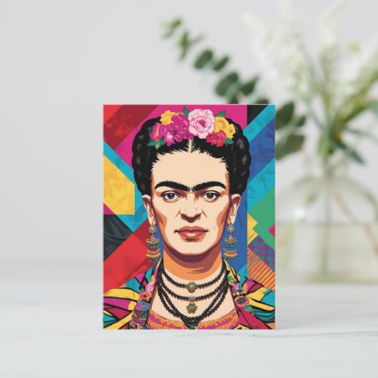 Frida Kahlo Pop Lugano Highlights Postkarte (Stehend Vorderseite)