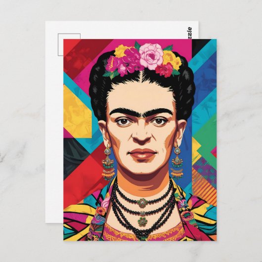 Frida Kahlo Pop Lugano Highlights Postkarte (Vorne/Hinten)