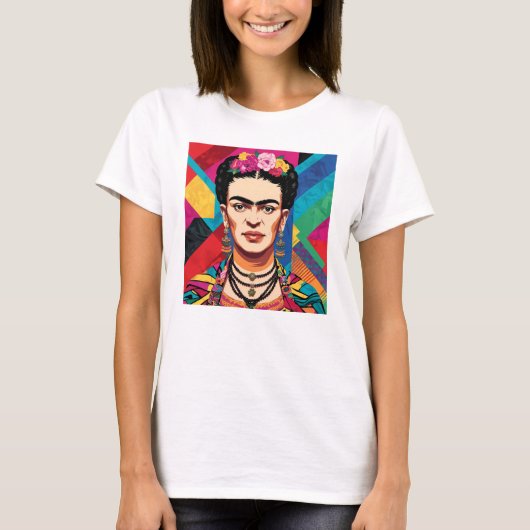 Frida Kahlo Pop Lugano Highlights T-Shirt (Vorderseite)