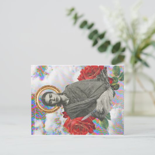 Frida Kahlo POP Postkarte (Stehend Vorderseite)