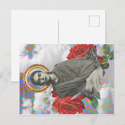Frida Kahlo POP Postkarte (Vorne/Hinten)