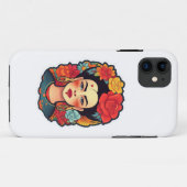 Frida Kahlo Portrait Art Case-Mate iPhone Hülle (Rückseite (Horizontal))