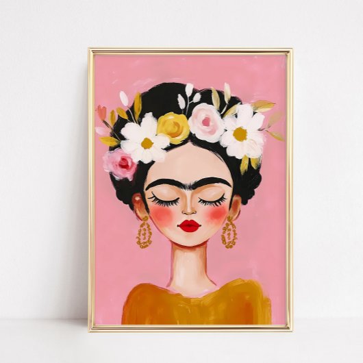 Frida Kahlo portrait Poster