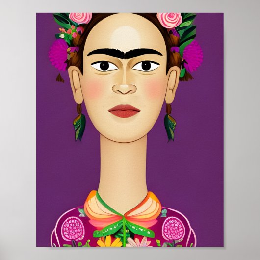 Frida Kahlo Poster, Wandkunst Poster (Vorne)