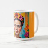 Frida Kahlo Print Kaffeetasse (VorderseiteRechts)