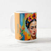 Frida Kahlo Print Kaffeetasse (Vorderseite Links)