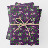 Frida Kahlo | Purple Floral Bouquet Pattern Geschenkpapier Set (Beispiel)