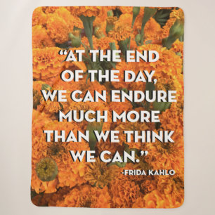 Frida Kahlo Quote Blanket Sherpadecke